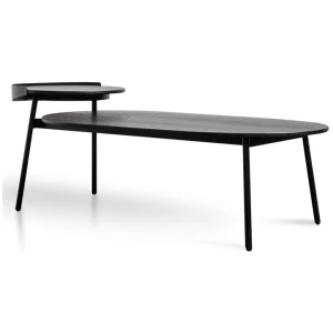 Pena 1.47m Wooden Coffee Table - Full Black by Interior Secrets - AfterPay Available