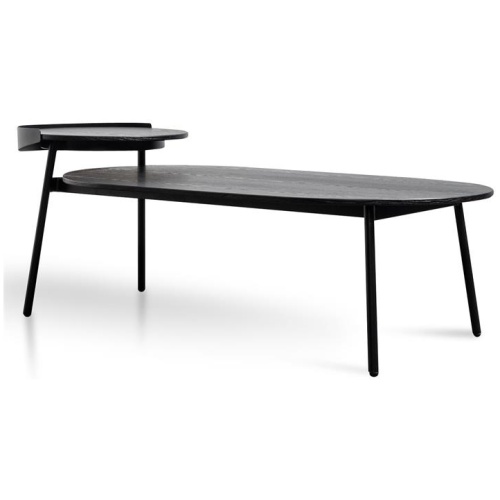 Pena 1.47m Wooden Coffee Table - Full Black by Interior Secrets - AfterPay Available