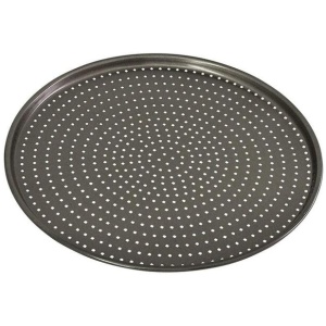 Perfect Crust Non-Stick Pizza Crisper Tray Size 32X32X0.2cm by Bakemaster