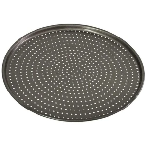 Perfect Crust Non-Stick Pizza Crisper Tray Size 32X32X0.2cm by Bakemaster