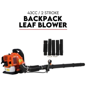 Petrol Leaf Blower 2 Stroke 42.7cc Backpack Commercial 540km/H