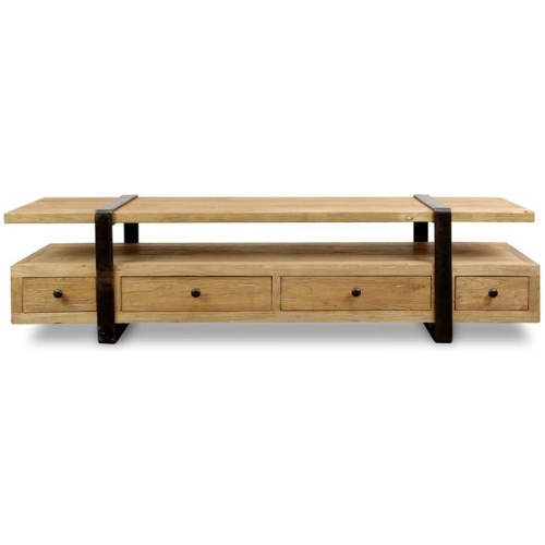 Phoenix Reclaimed Lowline 1.8m Wooden TV Entertainment Unit by Interior Secrets - AfterPay Available