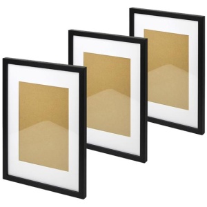 Photo Frames Collage Black A3 Picture Frame Wall Set Home Decor 3PCS