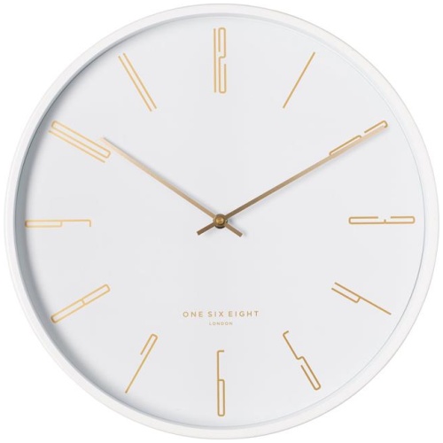 Platt 30cm Wall Clock - White by Interior Secrets - AfterPay Available