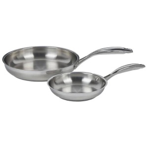 Premium Steel Induction 2 Piece Frying Pan Set 20 & Size 20x4cm by Swiss Diamond