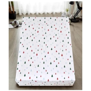 Queen Luxury 100% Cotton Flannelette Fitted Bed Sheet Authentic Flannel - White