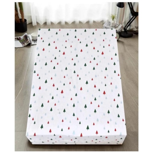 Queen Luxury 100% Cotton Flannelette Fitted Bed Sheet Authentic Flannel - White