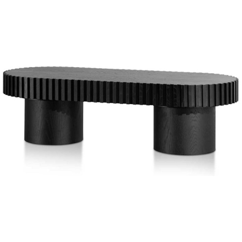 Quintin 1.4m Wooden Coffee Table - Black by Interior Secrets - AfterPay Available