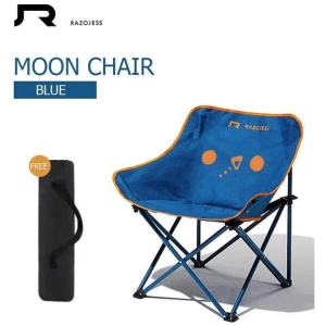 RAZOJESS Moon Chair for Outdoor Camping Fishing Picnic Blue
