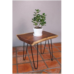 Raintree Wood Live Edge Coffee Table-40-50 cm