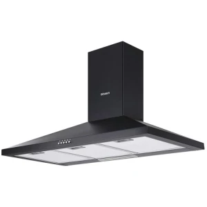 Range Hood Rangehood 90cm 900mm Kitchen Canopy LED Light Wall Mount Black