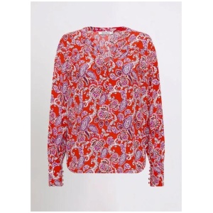 Red-Y For It Long Sleeve Blouse