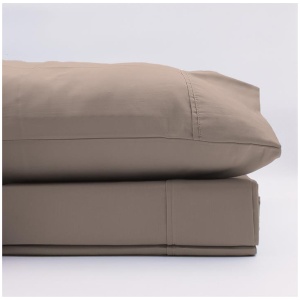 Renee Taylor 1500 Thread Count Pure Soft Cotton Blend Flat & Fitted Sheet Set Stone King