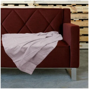 Retro Home Portsea Faux Suede Throw 140x170 cm Blush