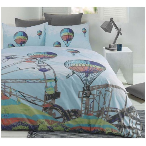 Retro Home Quilt Cover Set Carnival KING