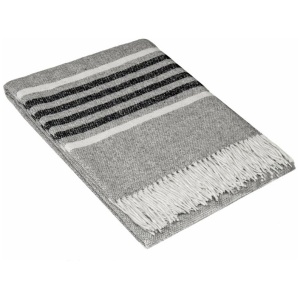 Richmond Throw - Reclaimed Wool Blend - Grey