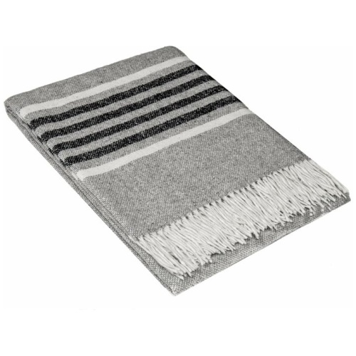 Richmond Throw - Reclaimed Wool Blend - Grey
