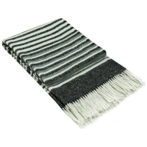 Richmond Throw - Reclaimed Wool Blend - Monochrome