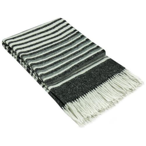 Richmond Throw - Reclaimed Wool Blend - Monochrome