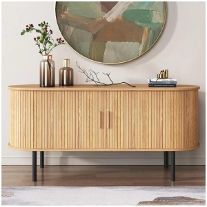 Ripple Sideboard with Sliding Doors - Earthy Elegance Redefined