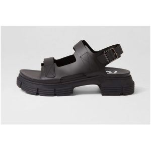 Rollie Jelly Sandal Rl All Black Vynalite All Black Sandals Womens Shoes Casual Sandals Flat Sandals