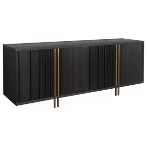 Roshan 2m Buffet Unit - Textured Espresso Black by Interior Secrets - AfterPay Available