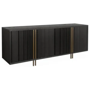 Roshan 2m Buffet Unit - Textured Espresso Black by Interior Secrets - AfterPay Available