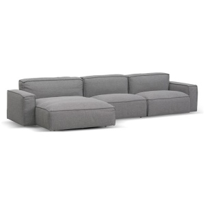 Roshil Left Chaise Sofa - Graphite Grey by Interior Secrets - AfterPay Available