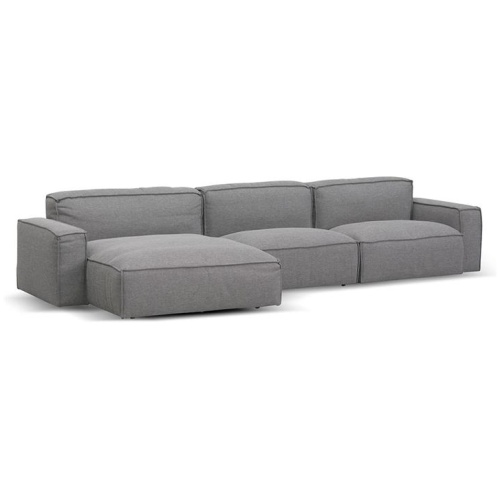 Roshil Left Chaise Sofa - Graphite Grey by Interior Secrets - AfterPay Available