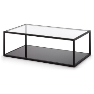 Rowan 110cm Rectangular Glass Coffee Table - Black by Interior Secrets - AfterPay Available