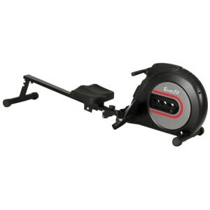 Rowing Machine Rower Elastic Rope Resistance Fitness Home Cardio Black