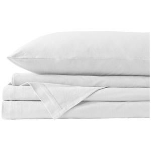 Royal Comfort 100% Jersey Cotton Quilt Cover Set Ultra Soft Bedding Luxurious - Queen - White