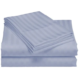 Royal Comfort 1200TC Quilt Cover Set Damask Cotton Blend Luxury Sateen Bedding - King - Blue Fog