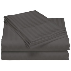 Royal Comfort 1200TC Quilt Cover Set Damask Cotton Blend Luxury Sateen Bedding - Queen - Charcoal Grey
