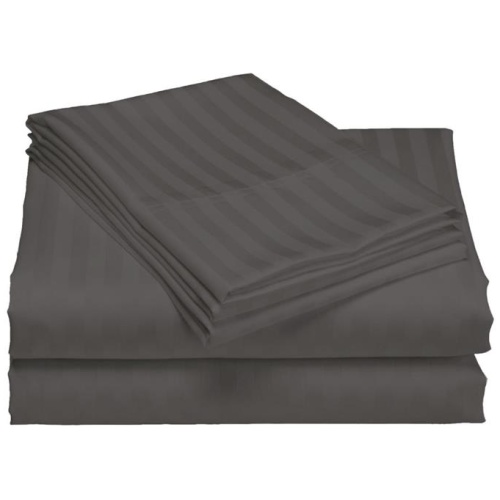Royal Comfort 1200TC Quilt Cover Set Damask Cotton Blend Luxury Sateen Bedding - Queen - Charcoal Grey