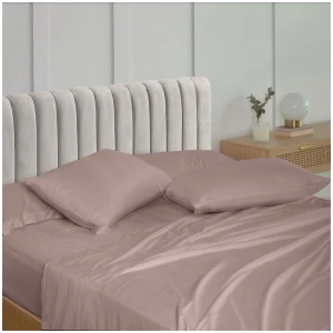 Royal Comfort 1500 Thread Count Cotton Rich Sheet Set 4 Piece Ultra Soft Bedding - King - Stone