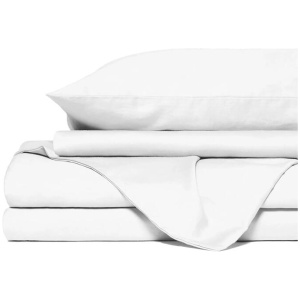 Royal Comfort 1500 Thread Count Cotton Rich Sheet Set 4 Piece Ultra Soft Bedding - Queen - White