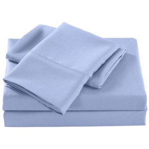 Royal Comfort 2000 Thread Count Bamboo Cooling Sheet Set Ultra Soft Bedding - Single - Light Blue