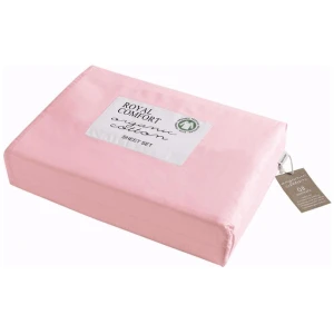 Royal Comfort 250TC Organic 100% Cotton Sheet Set 4 Piece Luxury Hotel Style - King - Blush