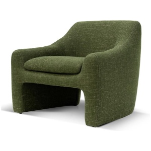 Rubin Fabric Armchair - Khaki Green by Interior Secrets - AfterPay Available
