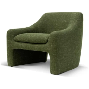 Rubin Fabric Armchair - Khaki Green by Interior Secrets - AfterPay Available