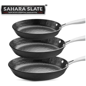 Sahara Slate® - Quality, Non-Stick Frying Pan Compete 3pc Set!
