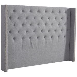 Samiya Queen Bedhead - Clay Grey by Interior Secrets - AfterPay Available