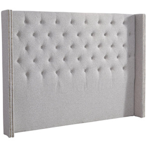 Samiya Queen Bedhead - Storm Grey by Interior Secrets - AfterPay Available