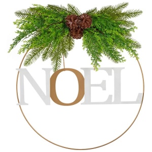 Santa's Helper Noel Christmas Wreath Charming Seasonal Touch 50CM