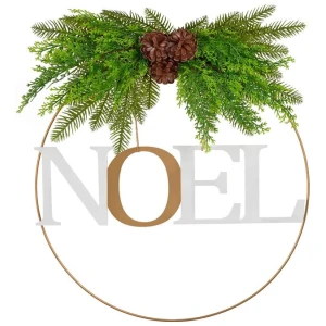 Santa's Helper Noel Christmas Wreath Charming Seasonal Touch 50CM