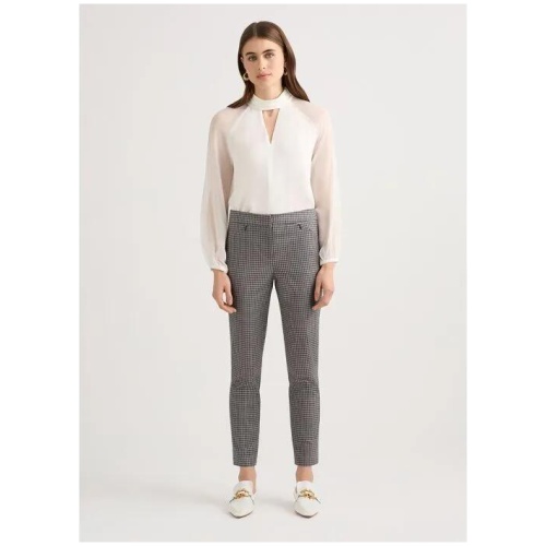 Sarah Dogtooth Cotton Pant