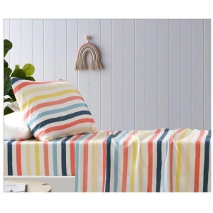 Seaside Printed Microfibre Sheet Sets by Happy Kids Single