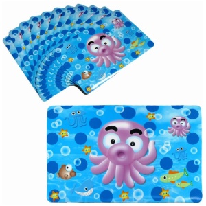 Set of 12 PVC Easy Care Placemats - Baby Octopus