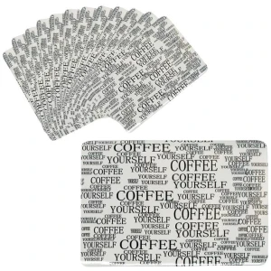 Set of 12 PVC Easy Care Placemats - Signature White